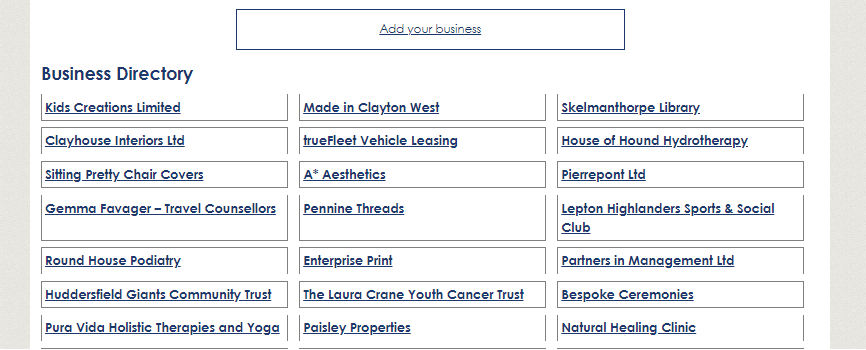 HD8 Network Business Directory Basic Listings