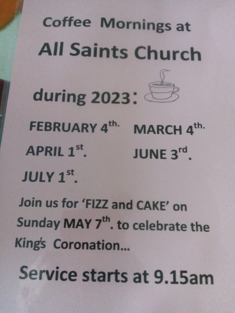 Coffee Mornings at All Saints Church