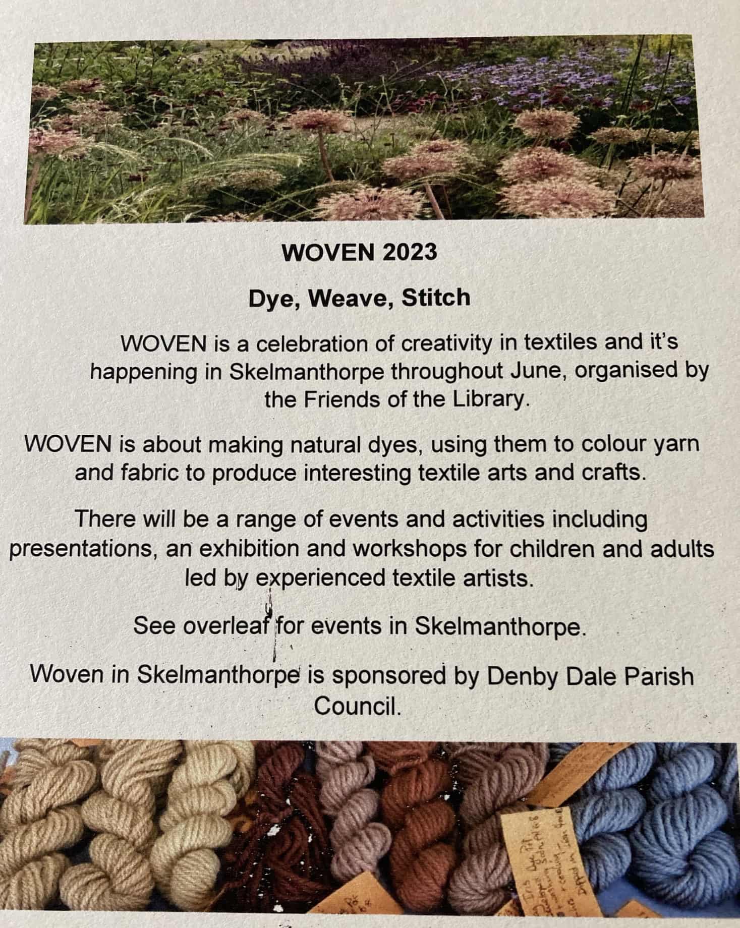 Skelmanthorpe & District Woven - Dye Weave Stitch
