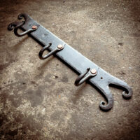 Gate Foot Forge Hand Forged Wall Hanger with Hooks