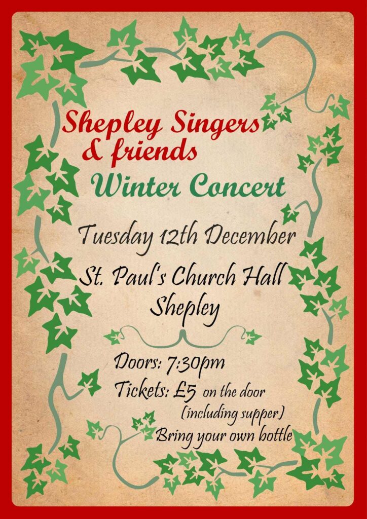 Shepley Singers and friends Winter Concert