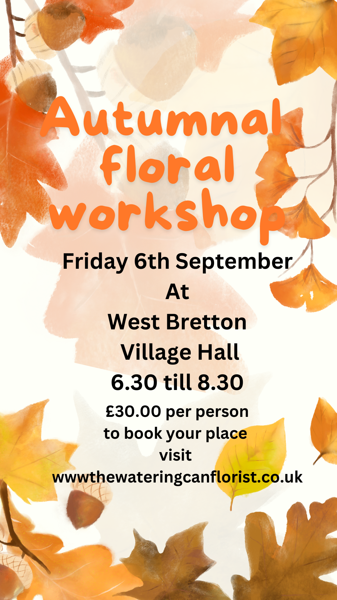 Autumnal Floral Workshop