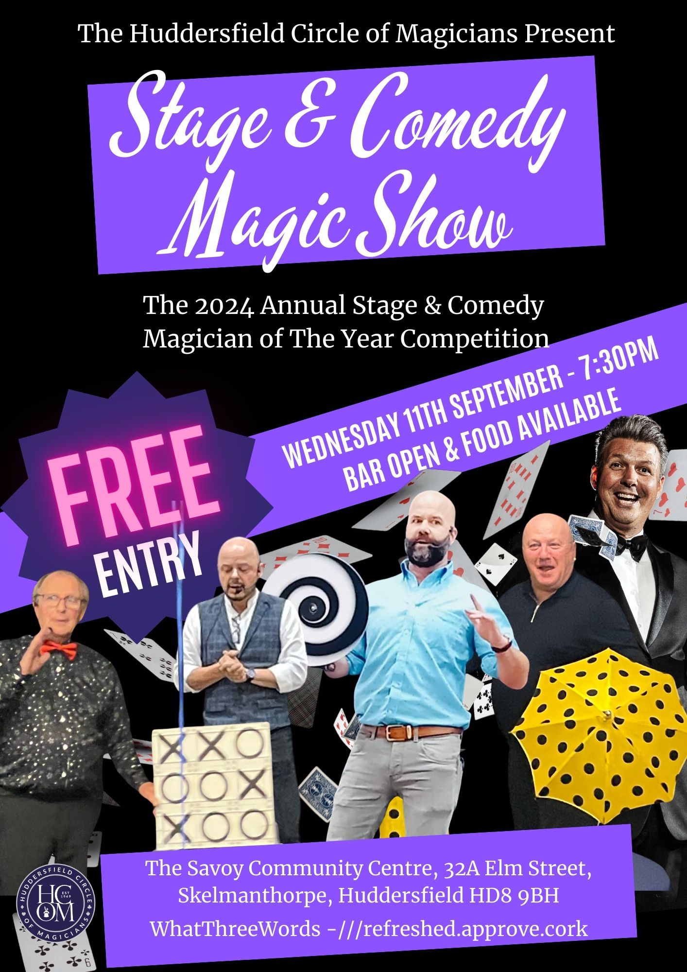 Free Magic Show! - Huddersfield Circle of Magicians Stage & Comedy Magician of the Year Competition