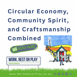 Circular Economy, Community Spirit, and Craftsmanship Combined. Denby Dale Men Shed. Share Shed. Scissett DIY