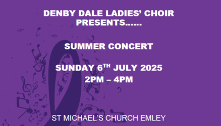 Denby Dale Ladies Choir - Kirkwood Hospice - Emley - 6th July - short