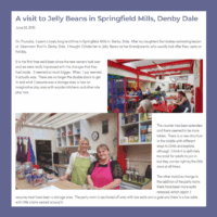 Throwback to our visit to Jelly Beans in Springfield Mills
