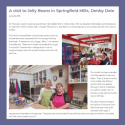 Throwback to our visit to Jelly Beans in Springfield Mills