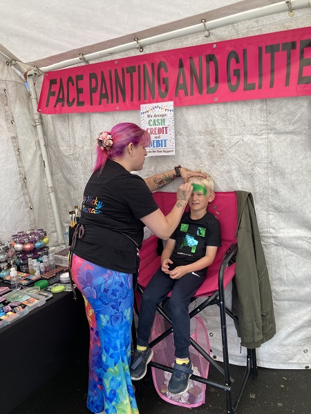 Denby Dale District Lions - Scarecrow Trail 2025 face painting