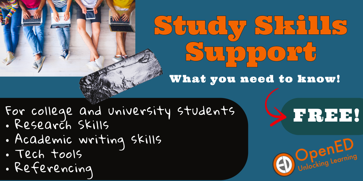 Study Skills Support: What you need to know!