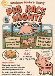 Pig Race Night Denby Dale Pie Hall
