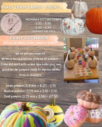Family Event Pumpkin Painting Denby Dale Pie Hall