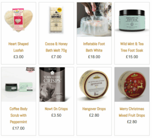 Corporate Boxes Pick and Mix options