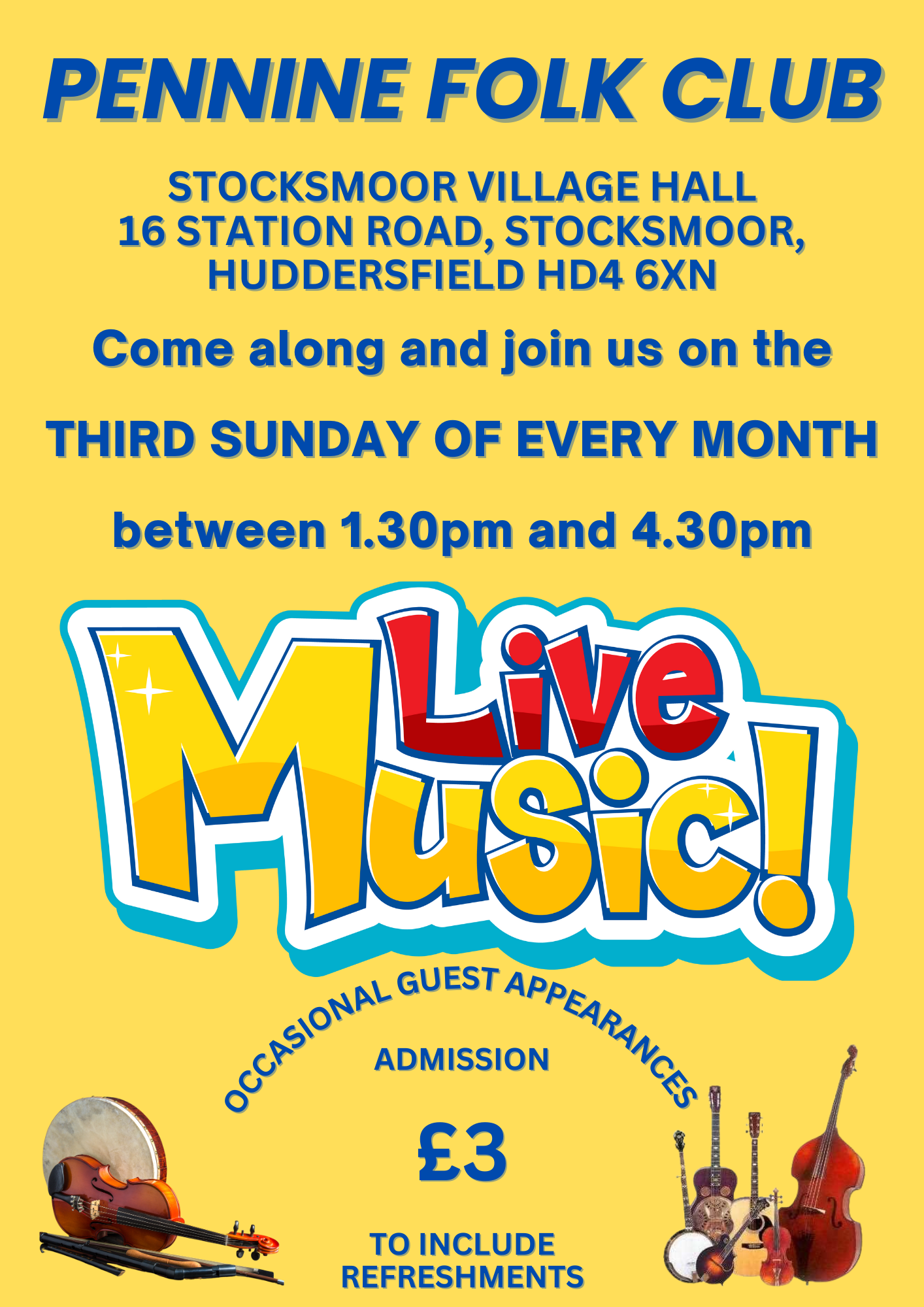 Monthly Meeting of Pennine Folk Club