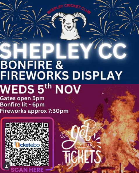 Shepley Cricket Club Bonfire & Firework Event 2025
