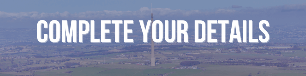 Complete your details - Sign up -Work Rest or Play website header