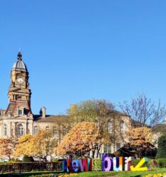 Dewsbury Sign and Town Hall