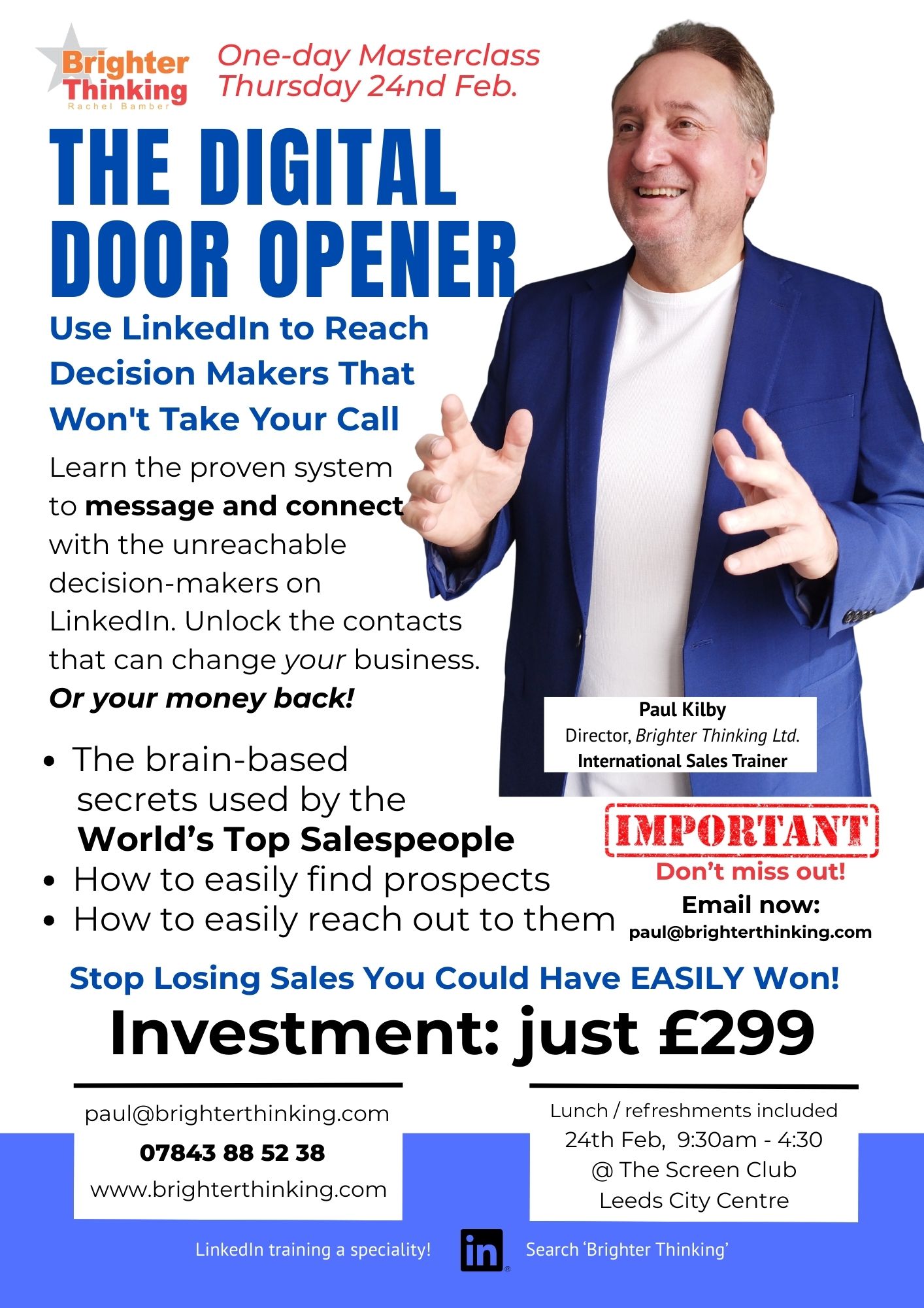 Digital Door Opener - Reaching Prospects on LinkedIn (who won't take your call).