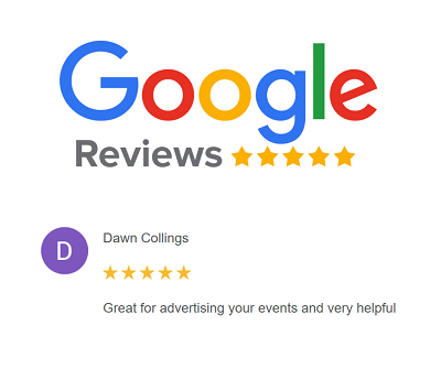 Google Reviews - Great for advertising your events and very helpful