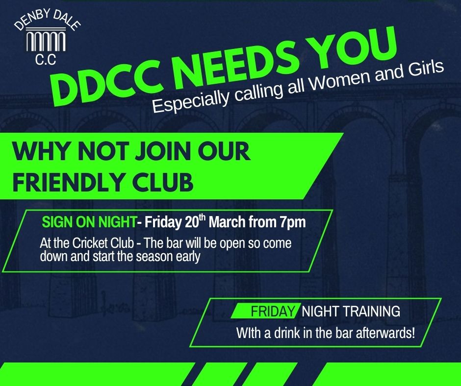 Denby Dale Cricket Club Sign on Night