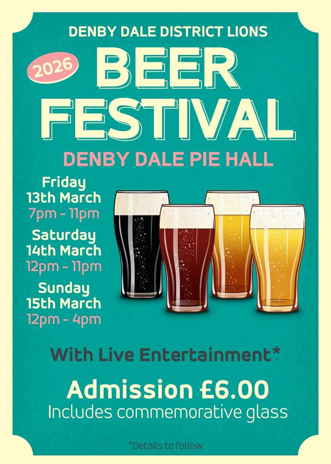 Denby Dale District Lions Beer Festival 2026