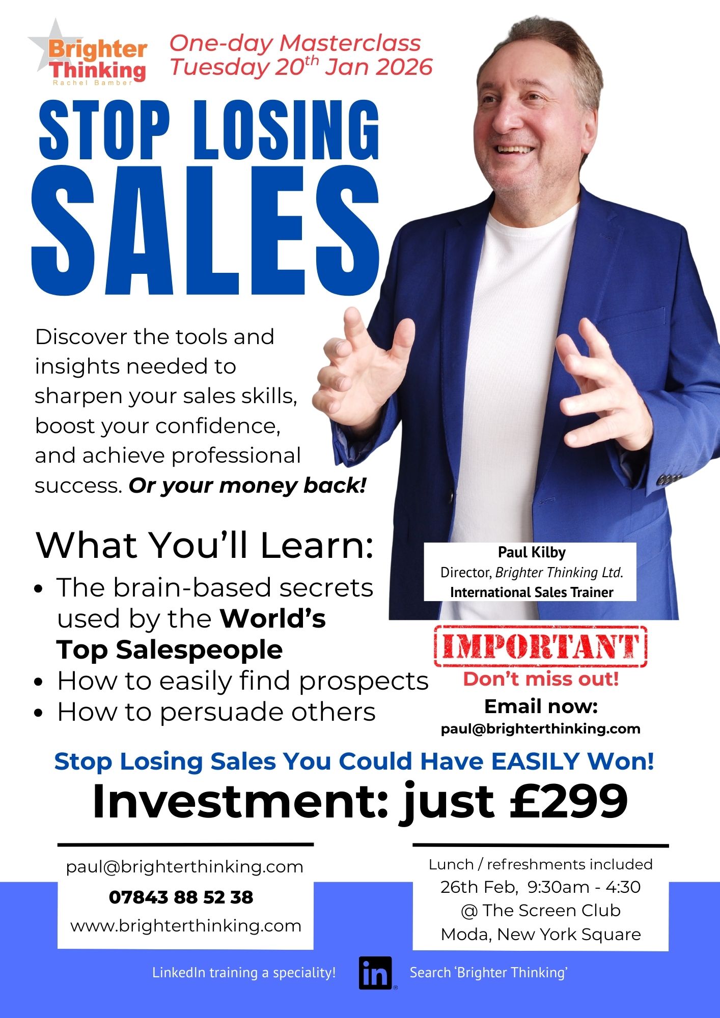 Stop Losing Sales - Learn the Secrets used by the World’s Top Salespeople