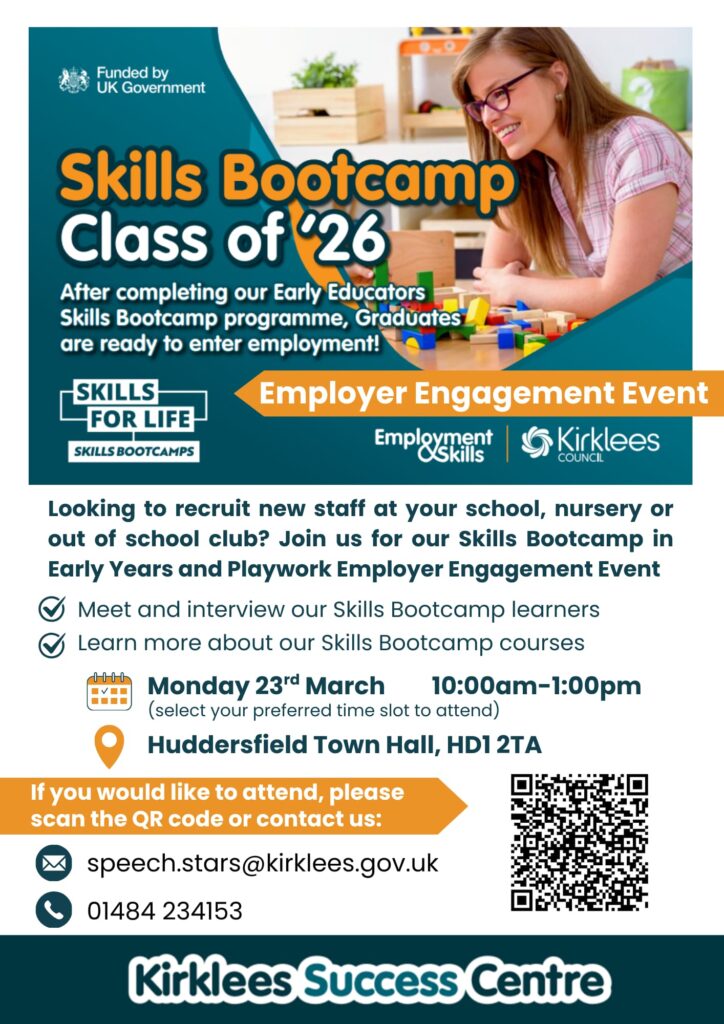 Skills Bootcamp in Early Years and Playwork Employer Engagement Event