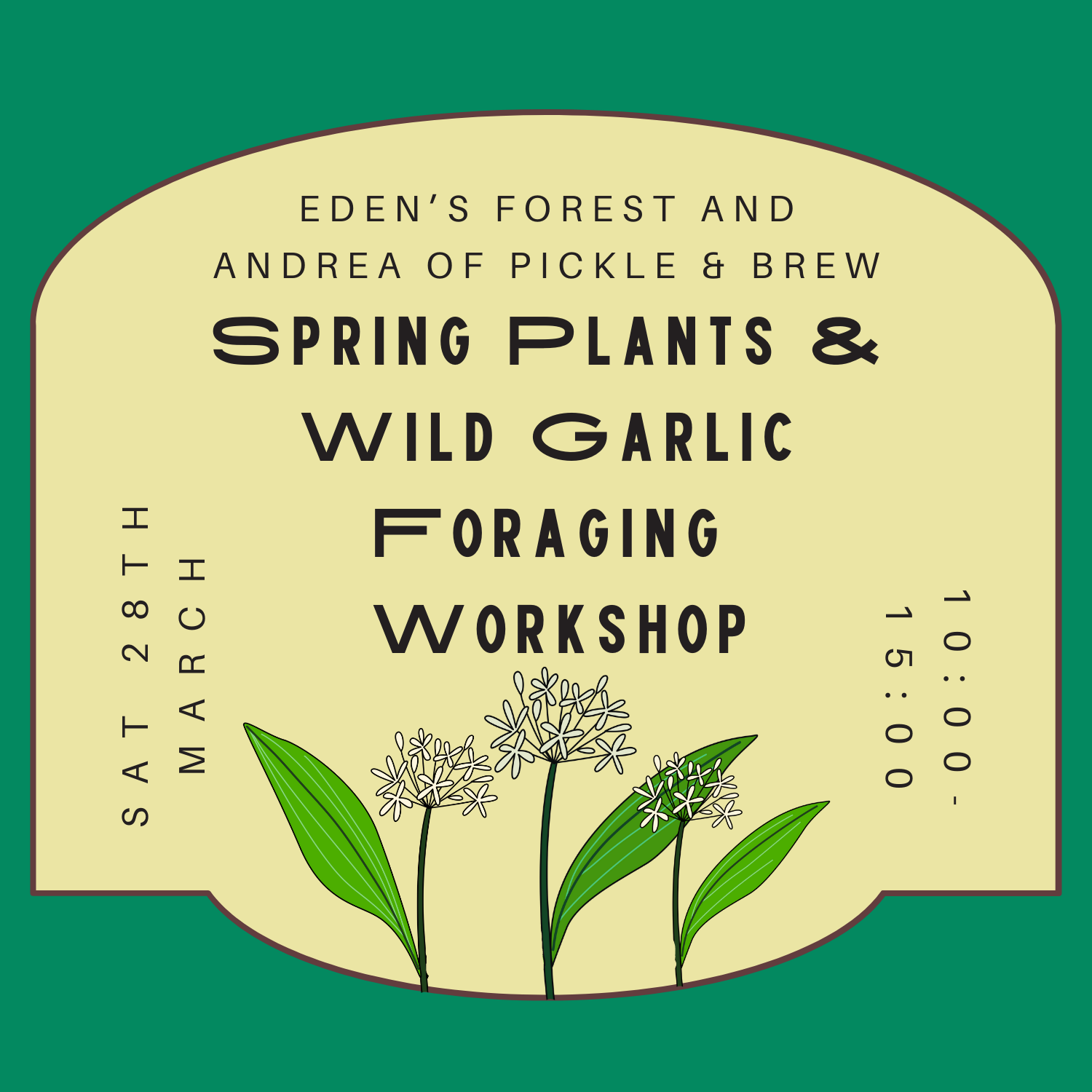 Spring Plants and Wild Garlic Foraging Workshop 🌱🧺🫙