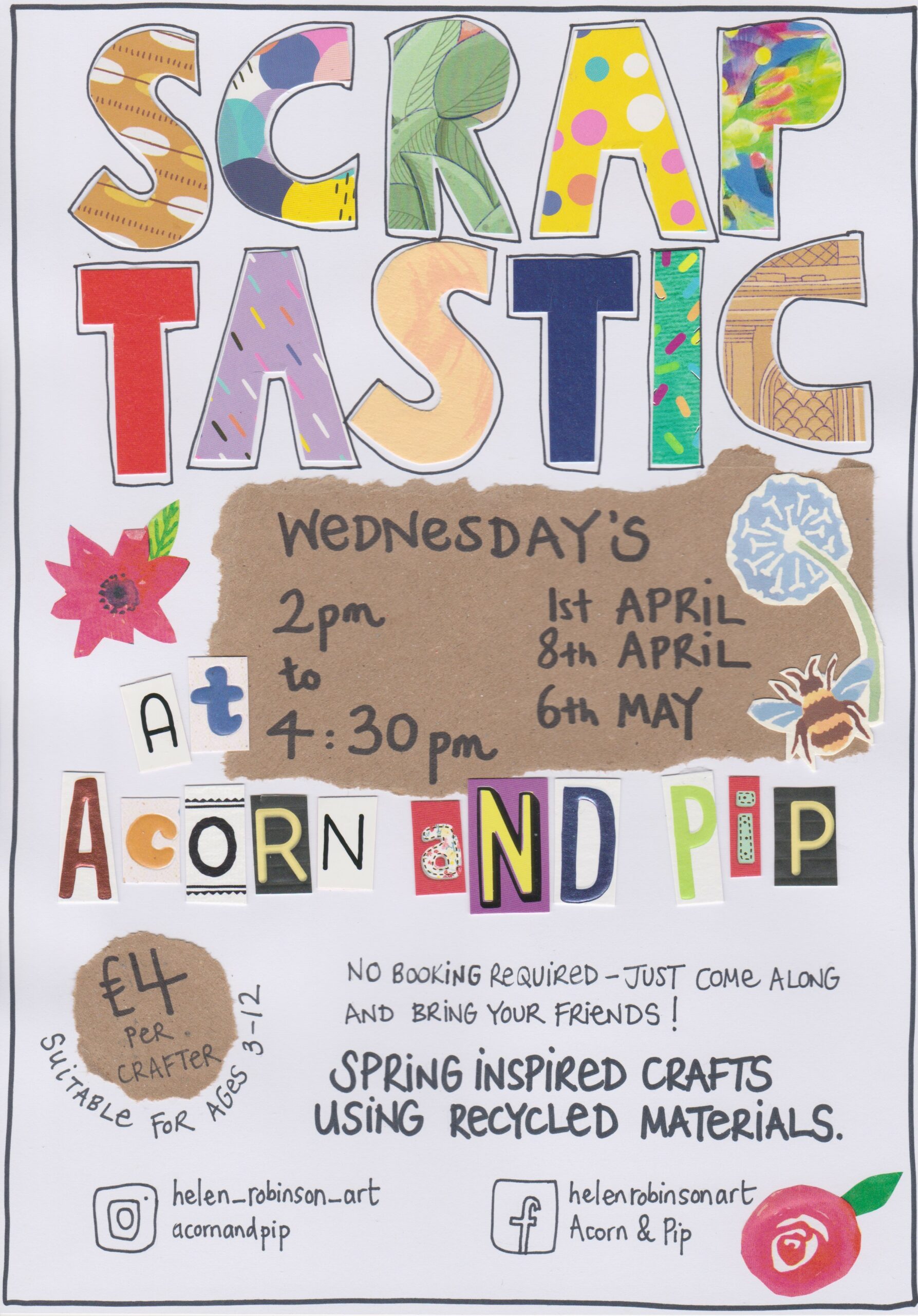 Craft Workshop - SCRAPtastic at Acorn & Pip