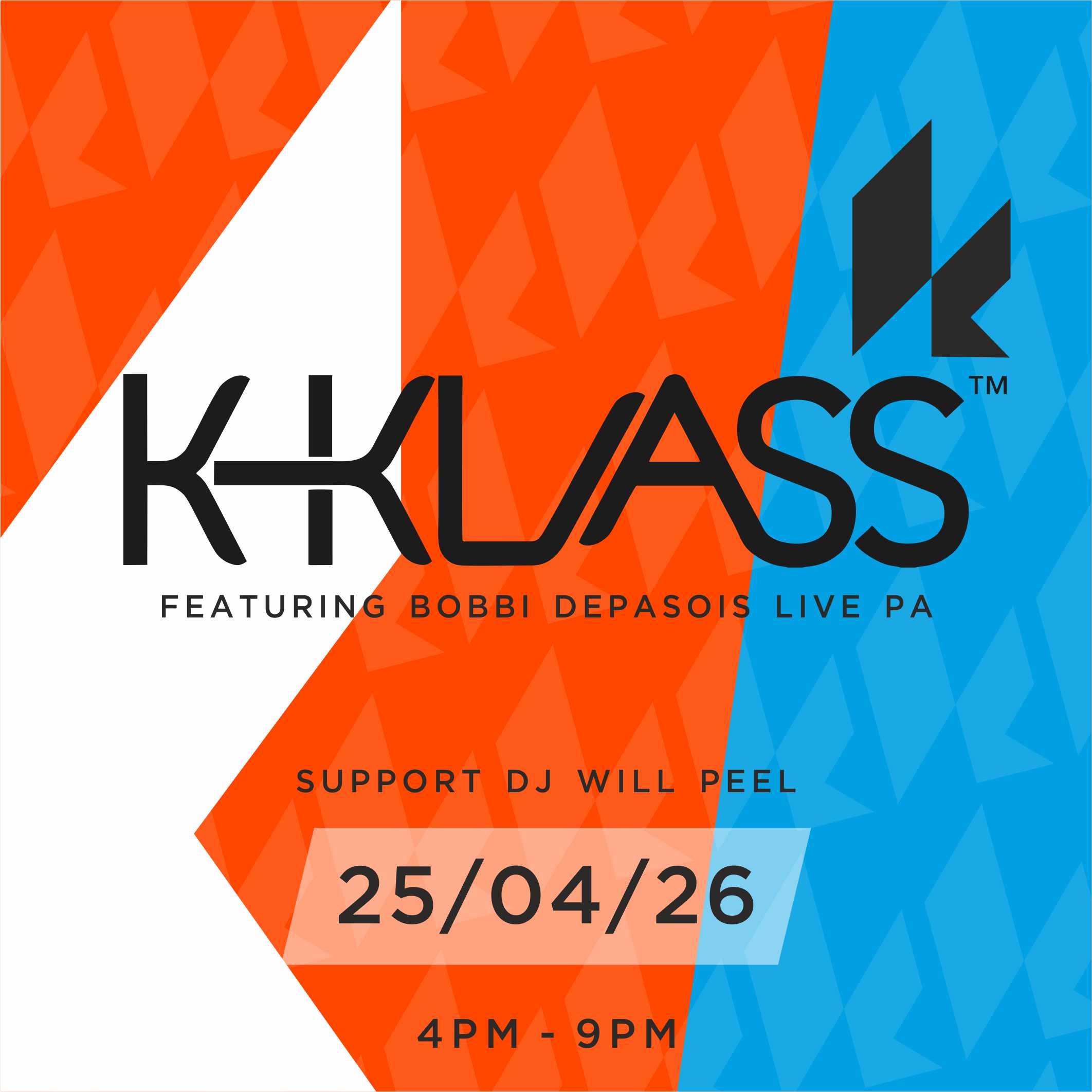 K-Klass featuring Bobbi Depasois - Saturday 25th April - 4pm until 9pm