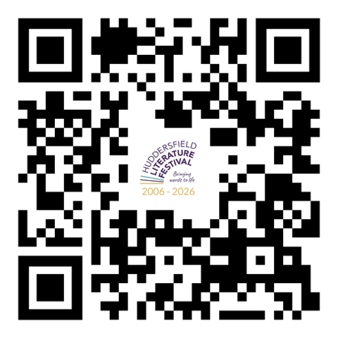 Huddersfield Lit Fest QR Code 2026