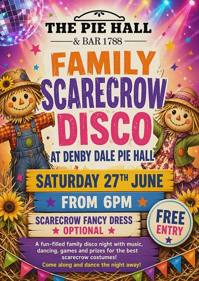 The Denby Dale Pie Hall Family Scarecrow Disco