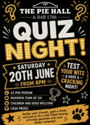 Denby Dale Pie Hall Quiz Night June 2026