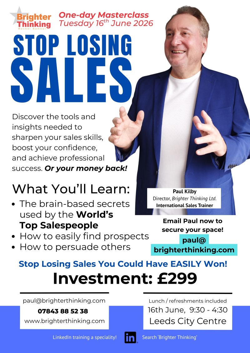 Stop Losing Sales - Learn the Secrets used by the World’s Top Salespeople