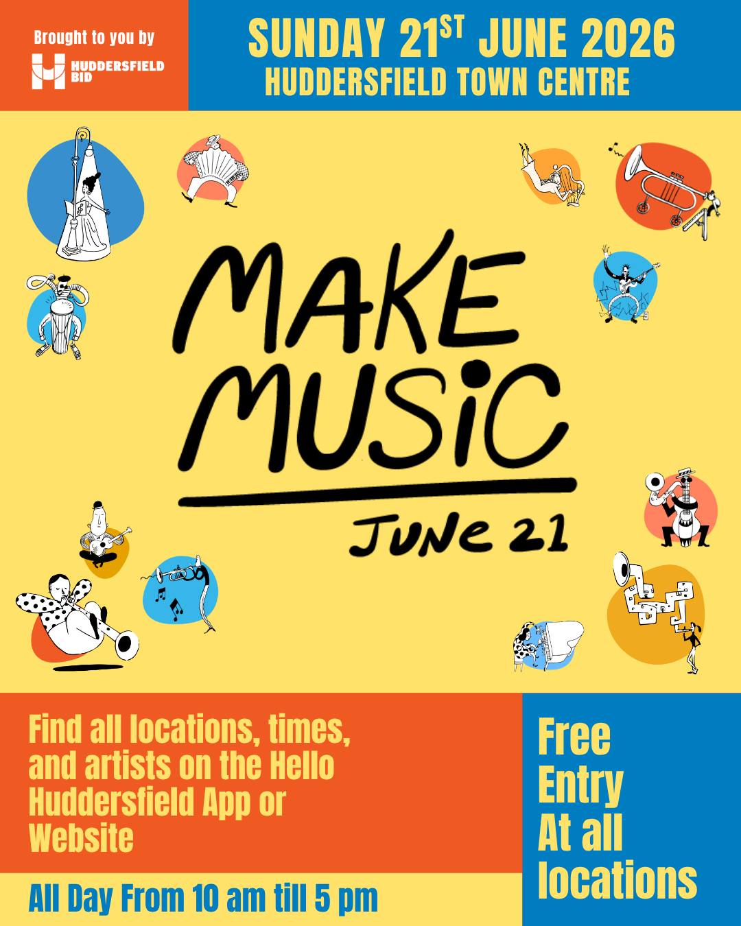 Make Music Day UK: Huddersfiled Town Centre