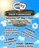 Unity Clothes Vinyl and Books Swap Fundraiser