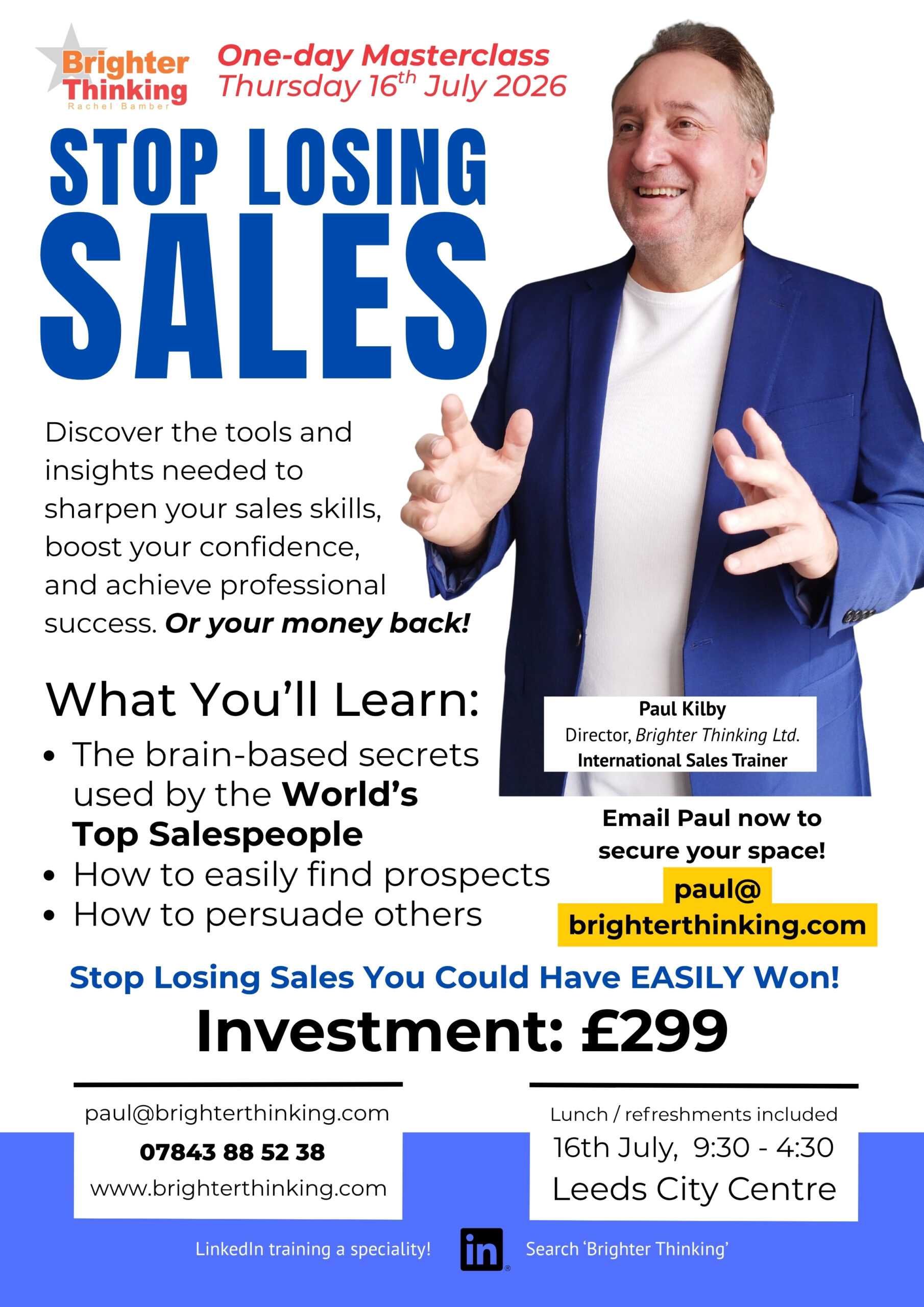 Stop Losing Sales – Learn the Secrets used by the World’s Top Salespeople