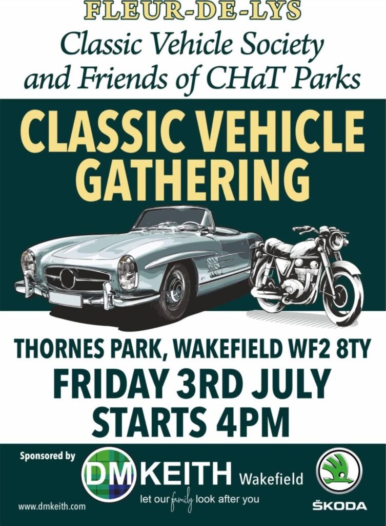 Fleur-de-lys classic vehicle society and friends of chat parks