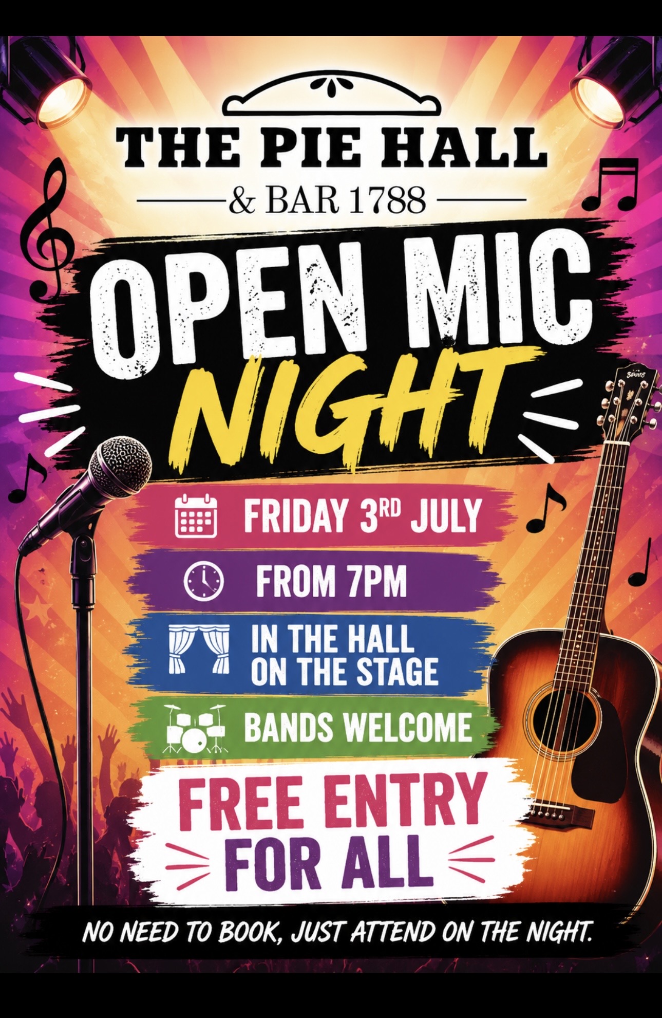 Open Mic Night at The Pie Hall, Denby Dale