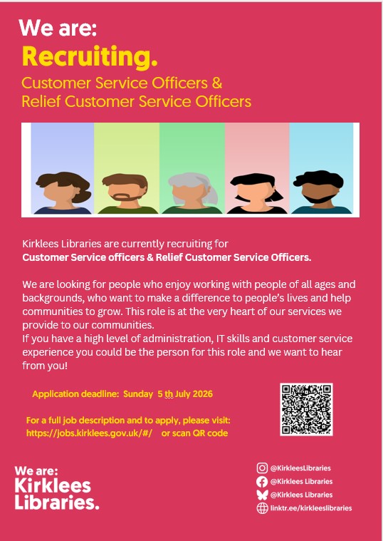Job Opp[s Kirklees Libraries