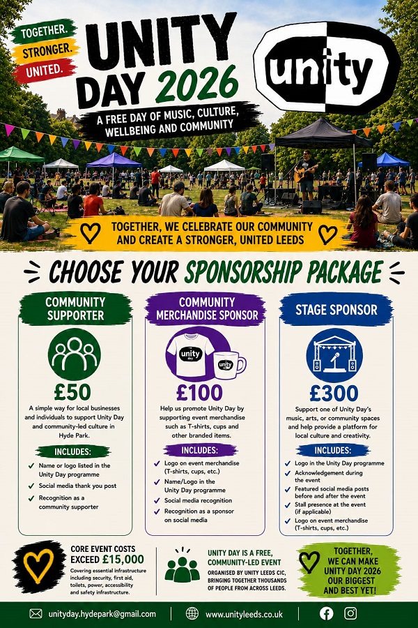 Unity Day 2026 Business Sponsorship Flyer