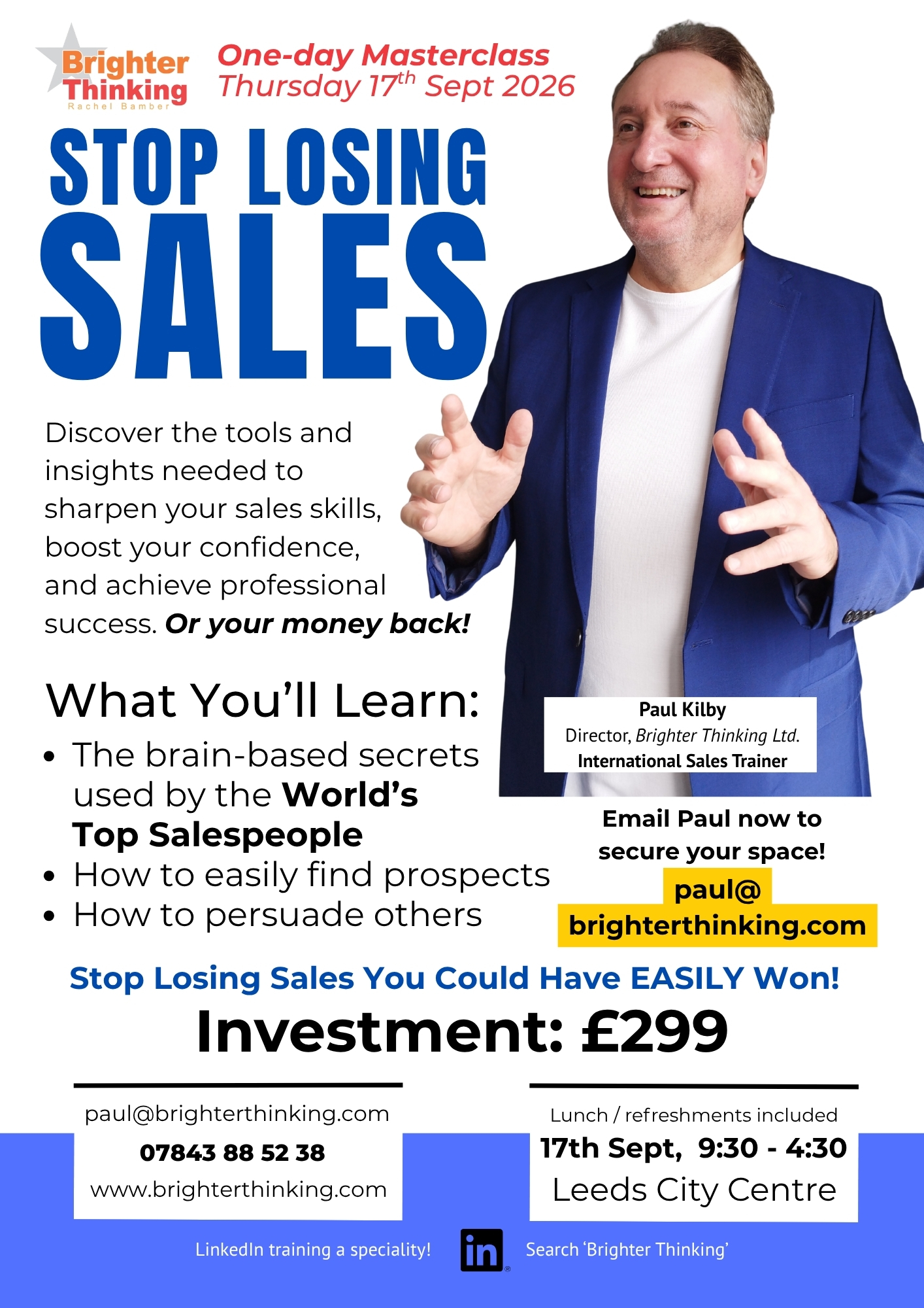 Stop Losing Sales - Learn the Secrets used by the World’s Top Salespeople