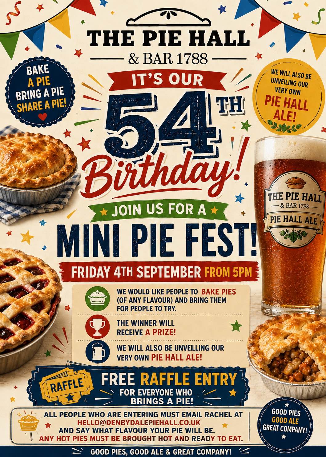 Mini Pie Fest & The Pie Hall’s 54th Birthday