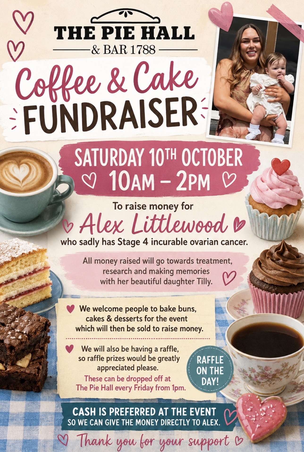 Alex Littlewood - Coffee & Cake Fundraiser