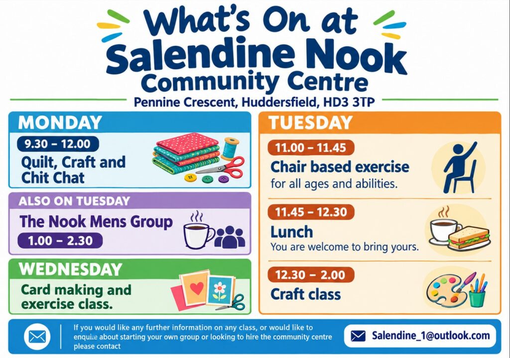 Whats On at Salendine Nook Community Centre