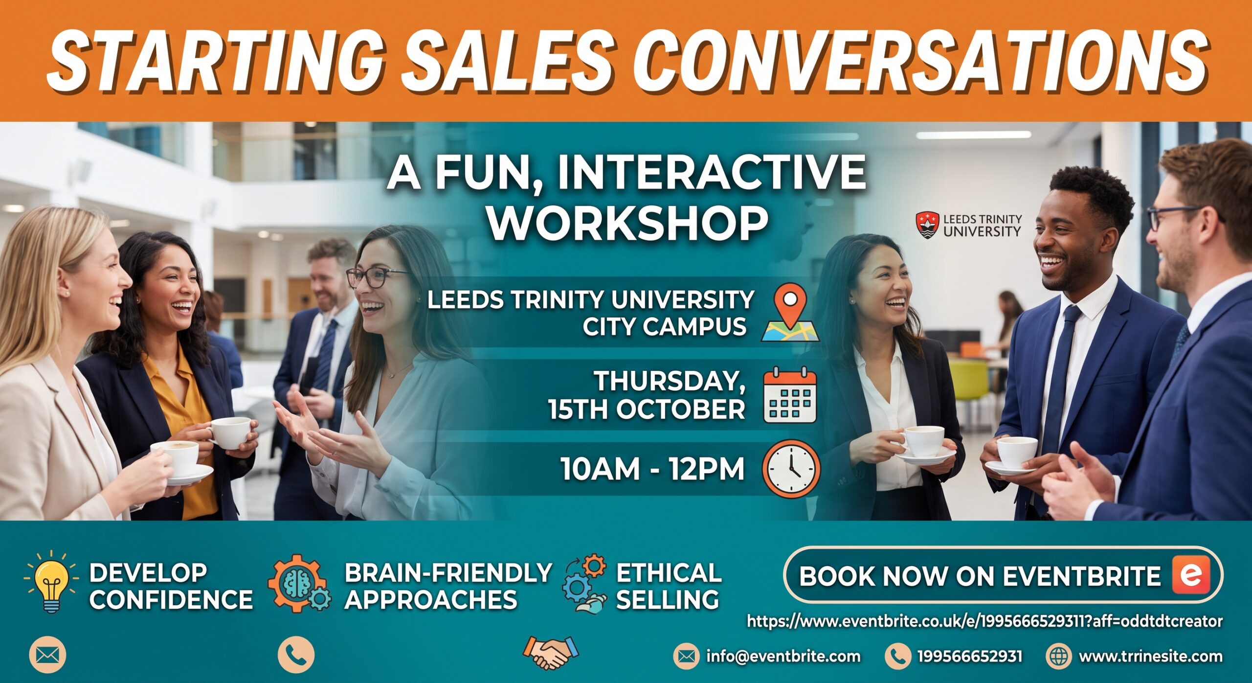 FREE Sales Training Workshop: How to Start Sales Conversations -  Leeds Trinity University, City Centre Campus
