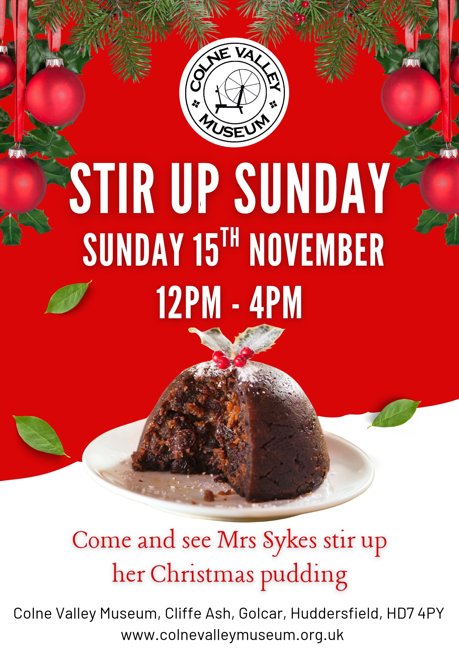 Stir up Sunday at Colne Valley Museum